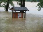 Picnic area after the storm